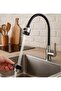 Spiral Color Kubar Sink with Pivoting Head, Kitchen Flexible Faucet Black - 4
