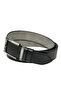 4.5 Cm. Sports Model Faux Leather Stitched Edges Unisex Jeans Belt Black - 2