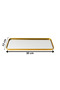 Gold Framed Rectangular Mirrored Decorative Tray (13X30) - 4