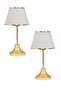 Lamp Shade for Table Lights --2 Pieces-- Metal Base Lighting Lamp with Fabric Head