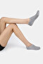 Bamboo Women's Sneaker White-Grey Socks Stitch-Free Invisible Ankle Sports Socks Premium 4-Pack - 5
