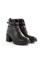 Black Genuine Leather Thick Heeled Casual Women's Boots Uldef - 2
