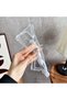Samsung Galaxy S25 Ultra Corner Protection Card Holder Wallet Anti-Shock Transparent Silicone Phone Case with Back Compartment - 3