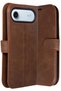 iPhone 17 Air Compatible Camera Protected Leather Case with Stand and Card Holder