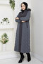 Women's Lined Cashmere Detailed Full Length Nova Quilted Coat - 4