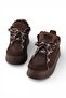 Puffy Genuine Leather Suede Women's Platform Sneaker - 7