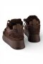 Puffy Genuine Leather Suede Women's Platform Sneaker - 6