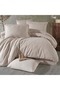 Double Duvet Cover Set Jacquard Ranforce Marlet Stone Color