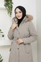 Women's Belted Nova Fabric Coat - 5