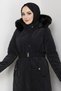 Women's Belted Nova Fabric Coat - 5