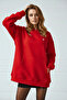 Unisex Soft Fabric Oversized Fleece Inside Hooded Small Hearts Printed Sweatshirt Hoodie