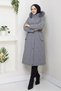 Women's Belted Nova Fabric Coat - 3