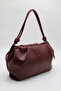 Women's Drawstring Knot Strap Detailed Zippered Lined Handbag and Shoulder Bag - 6