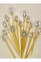 No:204 - 50 Pieces Decorative Beaded Promise Engagement Birthday Party Stylish Cocktail Ornament Toothpick - 4