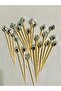 No:216-30Pcs Decorative Silver Diamond Medium Beaded Promise Engagement Birthday Party Chic Cocktail Toothpick - 3