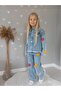 Girl's Daisy Embroidered Denim Jacket and Denim Pants
