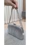 Women's Silver Crystal Large Stone Evening Dress Bag Special Occasion Bag - 3
