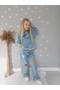 Girl's Daisy Embroidered Denim Jacket and Denim Pants - 4