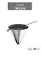 Chinois Conical Strainer Stainless Steel Fine Mesh Sauce Soup Fruit Puree and Dessert Straining Apparatus - 3
