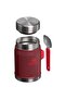 Classic Legendary Food Thermos with Spoon 0.4L Thermos Camping Flask Bordo - 3
