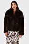 Oversized Wide Collar Soft Textured Fur Fur 68912364942P98 - 5