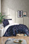 Muses 100% Cotton Satin Jacquard Double Duvet Cover Set