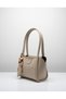 Women's Shoulder Bag with Mink Scarf Detail Minimalist Hobo Handbag - 2