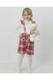 Girl's 2-3-4-5-6 Year Old Plaid Patterned Salopet and Badili 2-Piece Stylish Holiday Dress Socks Gift - 6