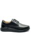 Dropland 014 Genuine Leather Men's Casual Shoes Black - 2