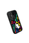 Xiaomi Mi 13 Lite Compatible Black Silicone Case Geometric Pattern Shock Absorbing Protection Case - 3