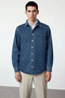Men's Shirt Collar Standard Sleeve 100% Cotton Regular Fit Denim Functional Durable Quality - 5