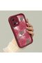 Xiaomi Redmi Note 12 5g Compatible Rose Butterfly Patterned Burgundy Silicone Shockproof Case - 2