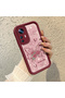 Xiaomi Mi 12t Compatible Rose Butterfly Patterned Burgundy Silicone Shockproof Case - 2