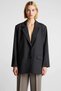 Women's Jacket Collar Standard Sleeve Oversized Mold Plain Pattern Blazer Functional Durable Modern - 5