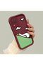 Samsung Galaxy M12/A12 Compatible Flexible Silicone Protection Burgundy Color Cute Duck Case - 2