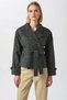 Women's Judge Collar Long Sleeve Plaid Pattern Regular Fit Belted Cashmere Jacket Functional Comfortable - 5