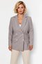 Women's Striped Jacket Collar Standard Sleeve Relaxed Fit Woven Jacket Functional Durable Stylish - 5