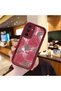 Samsung Galaxy A15 Compatible Rose Butterfly Patterned Burgundy Silicone Shockproof Case