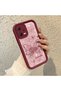 Xiaomi Redmi Note 12 5g Compatible Rose Butterfly Patterned Burgundy Silicone Shockproof Case - 2