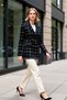 Women's Tweed Jacket Collar Long Sleeve Regular Fit Functional Durable Quality Comfortable Sport