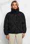 Women Oversized Mock Neck Low Arm Quilted Coat Functional Durable Quality Comfortable Stylish - 5
