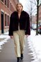 Women's Oversized Shirt Collar Low Sleeve Faux Faux Fur Coat Functional Durable Quality Aesthetic