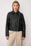 Women's Fitted Fit Faux Leather V-Neck Standard Sleeve Slim Jacket Functional Durable Quality - 5