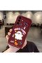 Samsung Galaxy A36 Compatible Flexible Silicone Protection Burgundy Color Cartoon Case - 2