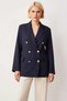Women's Double-Breasted Collar Long Sleeve Fitted Jacket Functional Durable Quality Comfortable Aesthetic Stylish - 4