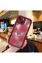 iPhone 14 Compatible Rose Butterfly Patterned Burgundy Silicone Shockproof Case