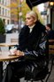 Women's Faux Leather Jacket Collar Low Arm Long Sleeve Functional Durable Quality Comfortable Sports - 4
