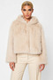 Women's Hooded Low Arm Long Arm Thick Woven Faux Fur Functional Durable Quality Stylish - 5