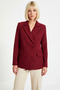 Women's Regular Jacket Collar Long Sleeve Standard Fit Woven Blazer Coat Functional Durable - 4
