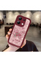 Xiaomi Redmi Note 13 Compatible Rose Butterfly Patterned Burgundy Silicone Shockproof Case